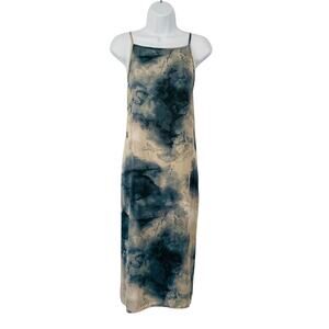 Grade & Gather Tie Dye Midi Slip Dress Womens Small Boho‎ 90s Minimalist Grunge